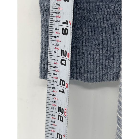 Madewell Cardigan Sweater Women XS Blue‎ White Stripes Open Long Sleeve Pockets - Picture 7 of 11